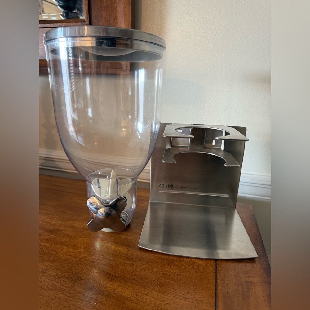 Stainless Steel and Clear Food Dispenser - Picture 6 of 10